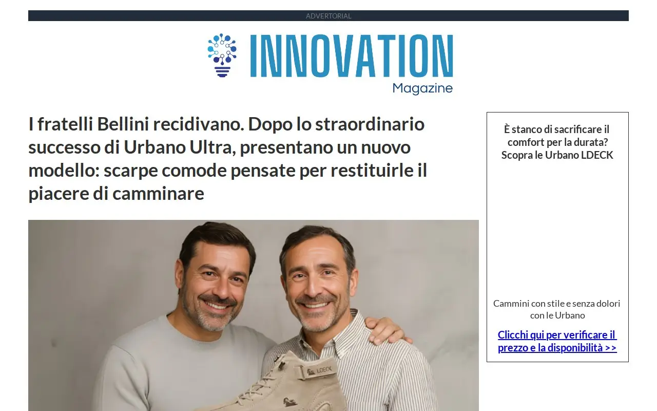 Landing page screenshot