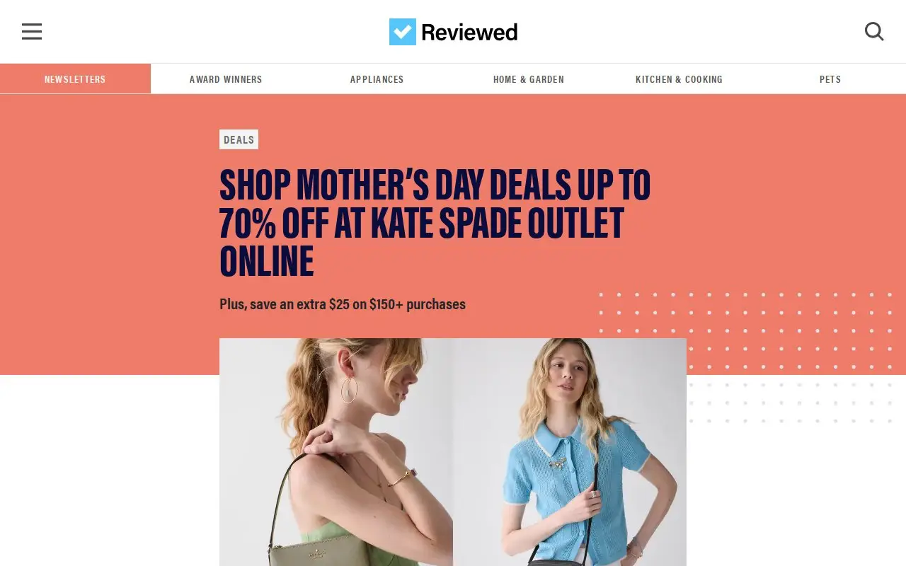 Landing page screenshot