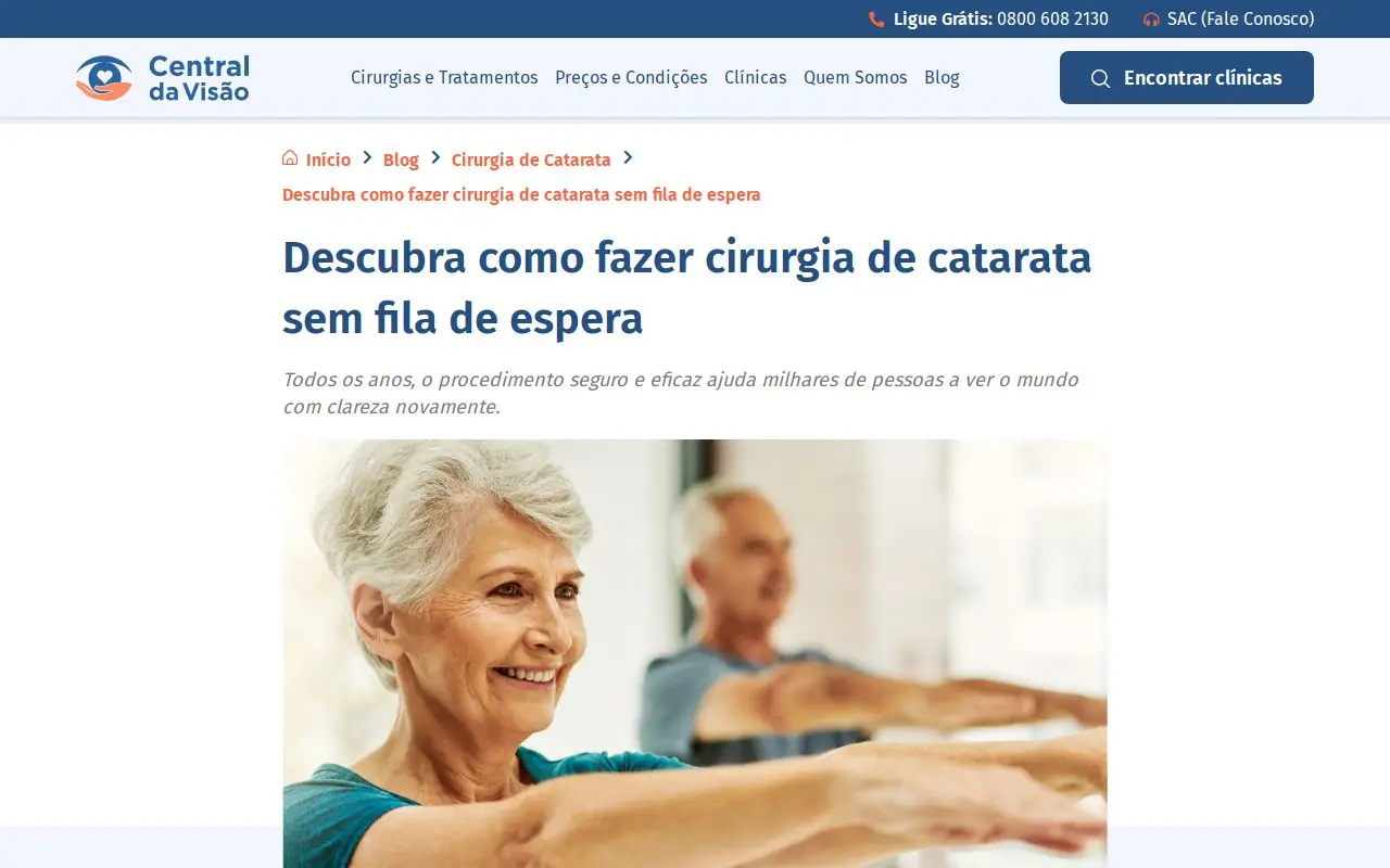 Landing page screenshot