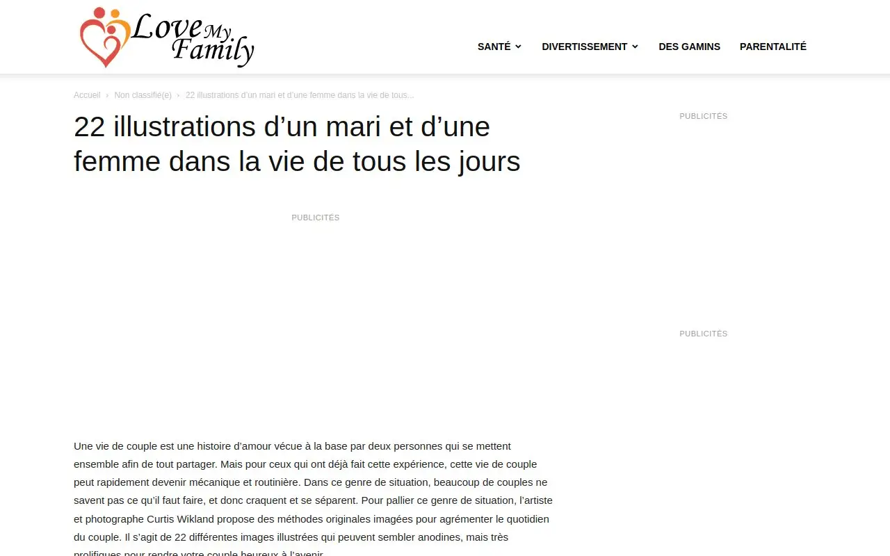Landing page screenshot