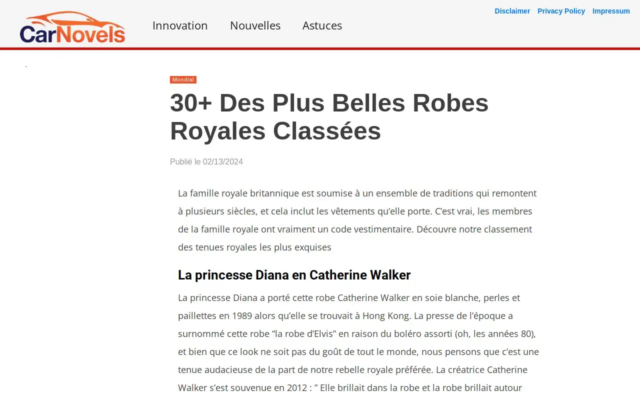 Landing page screenshot