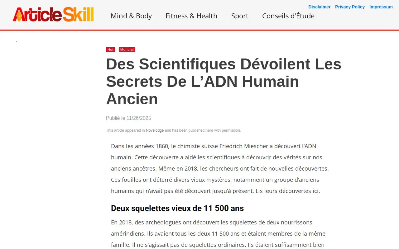 Landing page screenshot