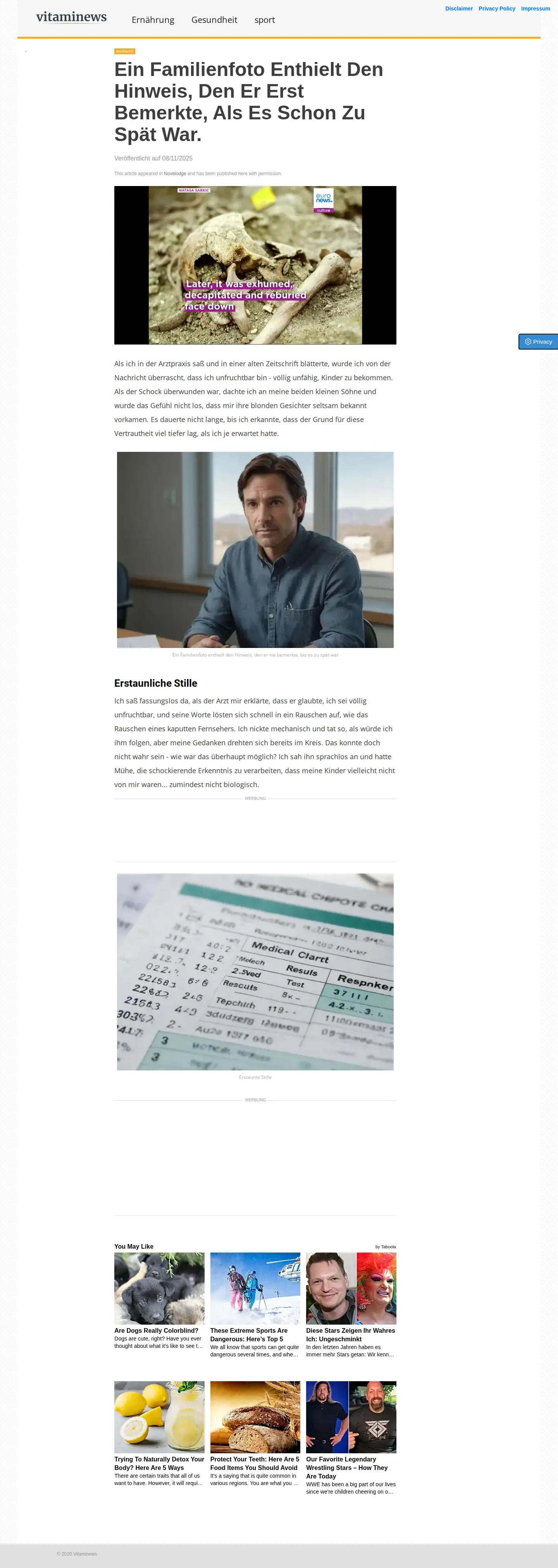 Landing page screenshot