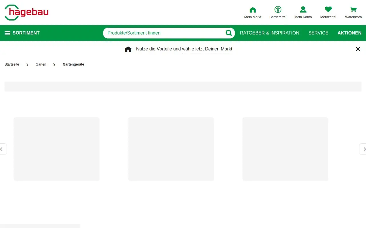 Landing page screenshot