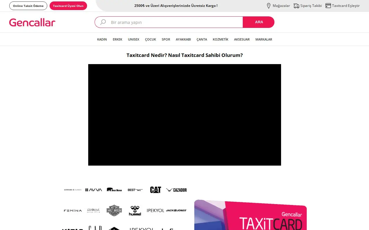Landing page screenshot