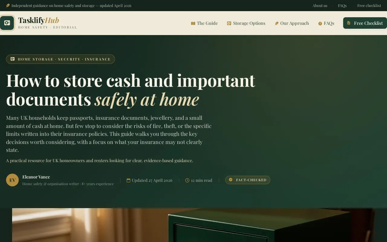 Landing page screenshot