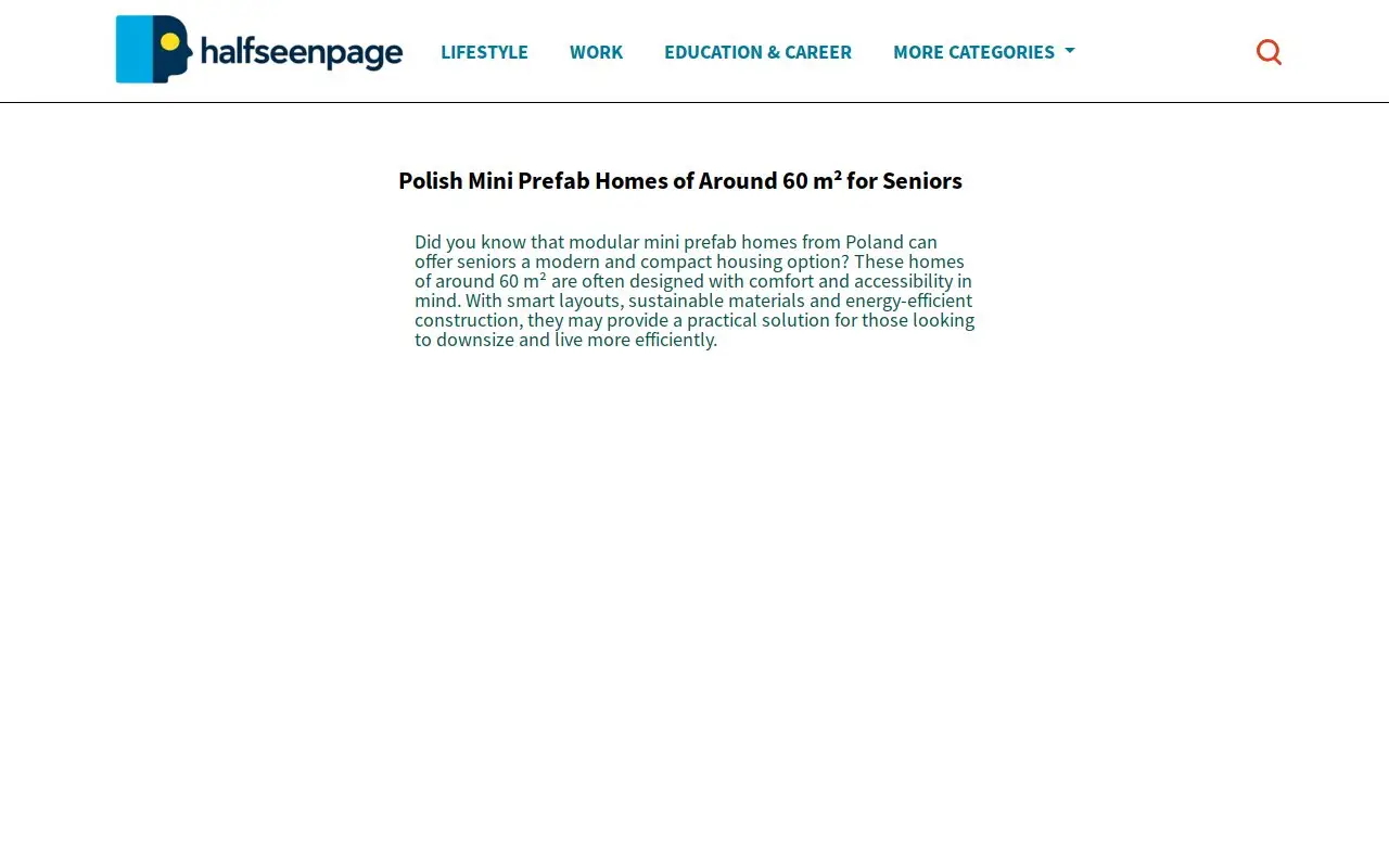 Landing page screenshot