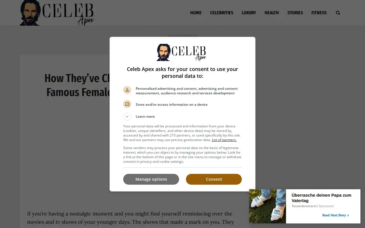 Landing page screenshot