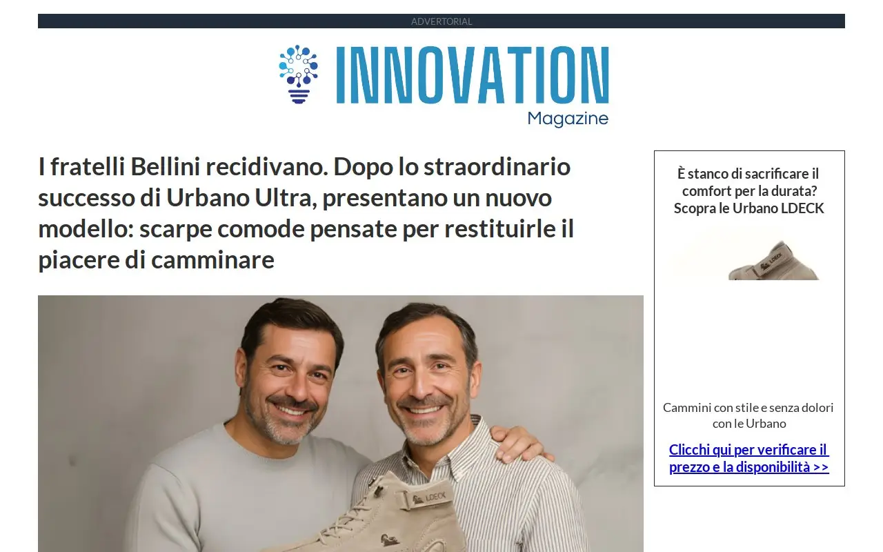 Landing page screenshot