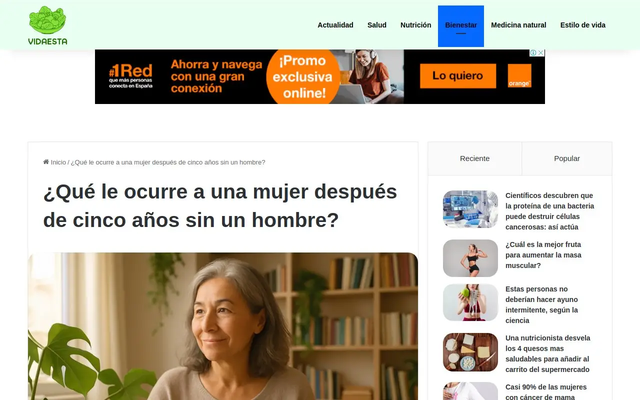 Landing page screenshot