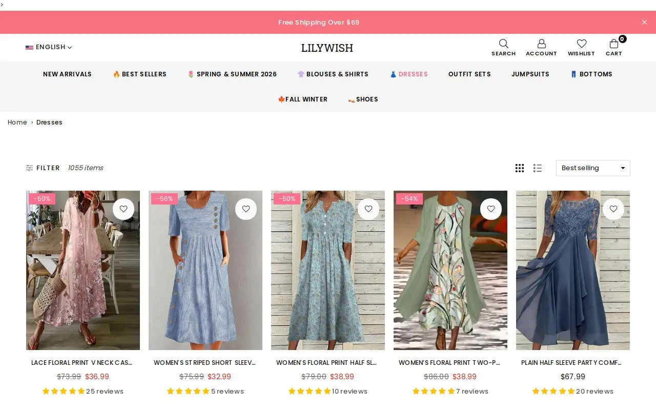 Landing page screenshot