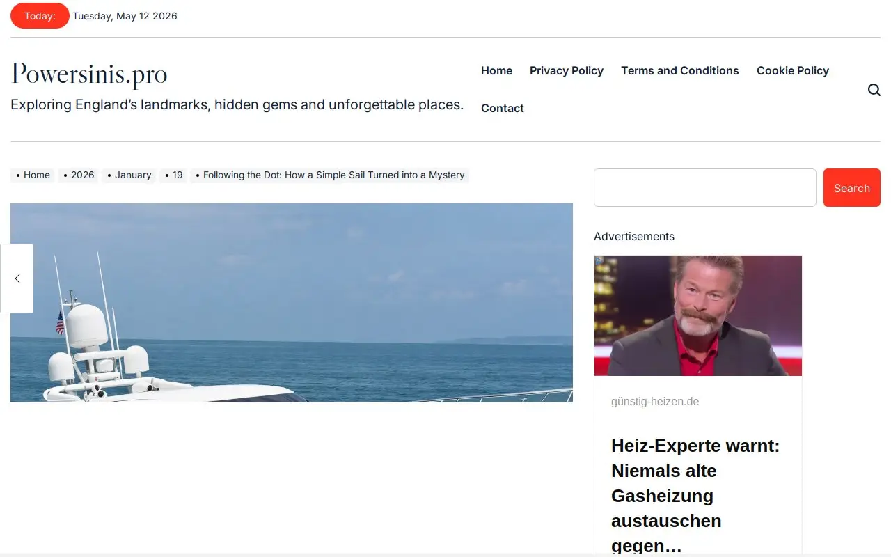 Landing page screenshot