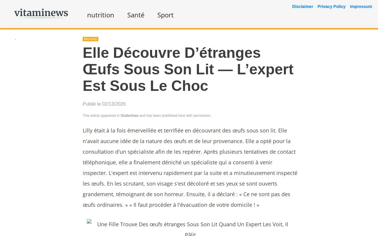 Landing page screenshot
