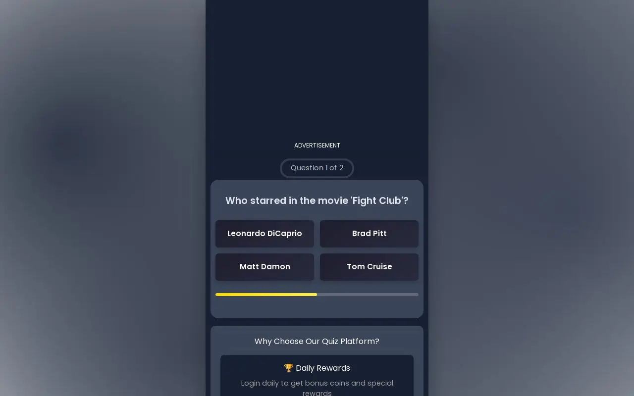 Landing page screenshot