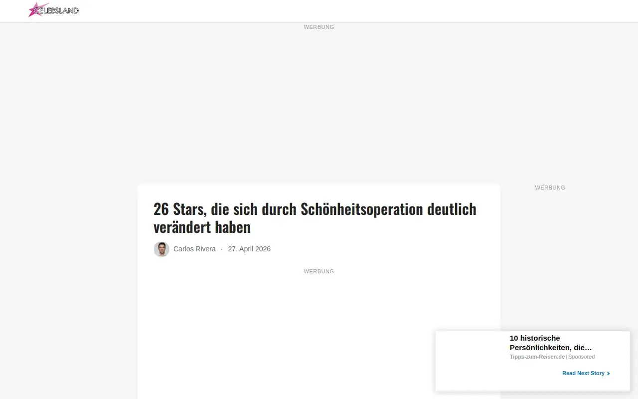 Landing page screenshot
