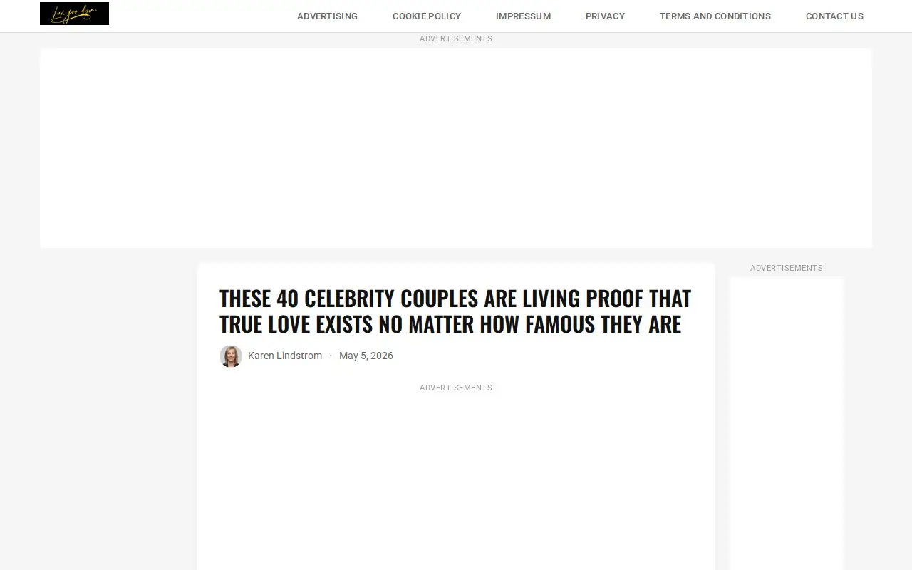Landing page screenshot
