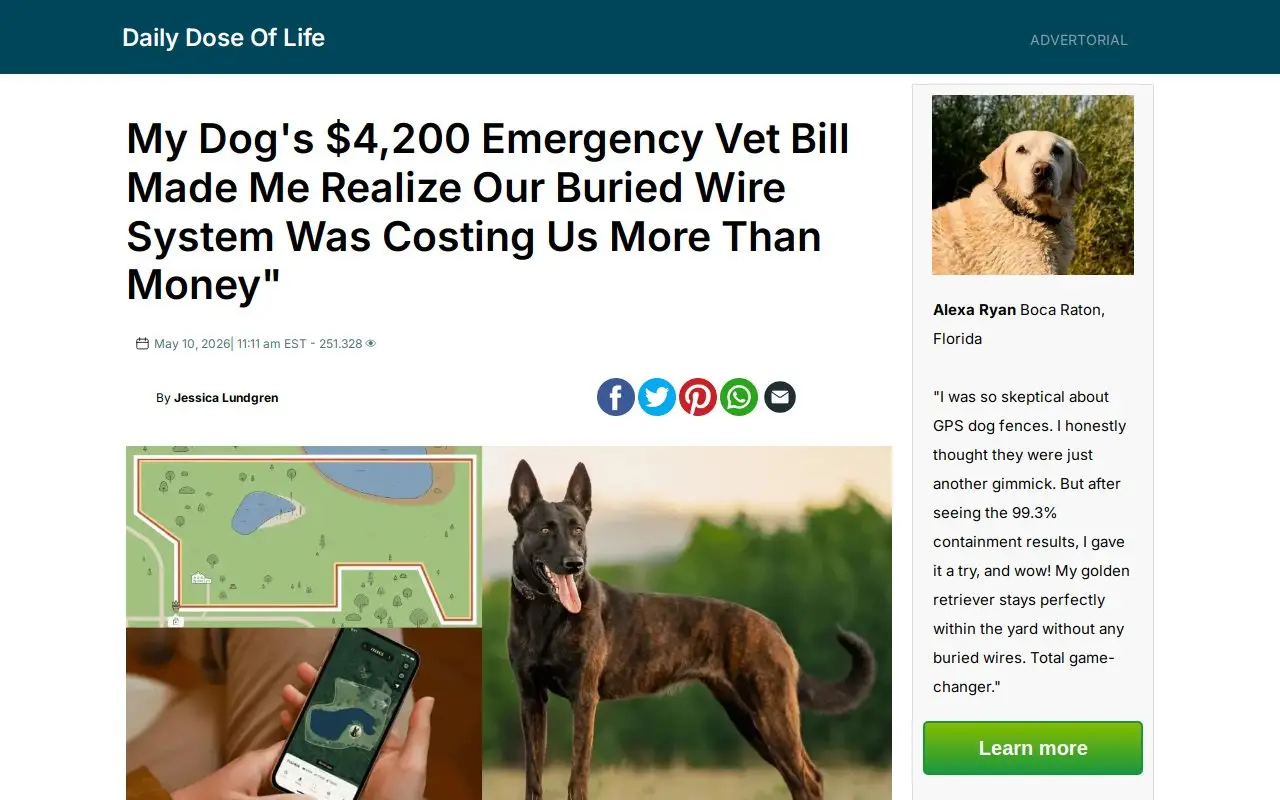 Landing page screenshot