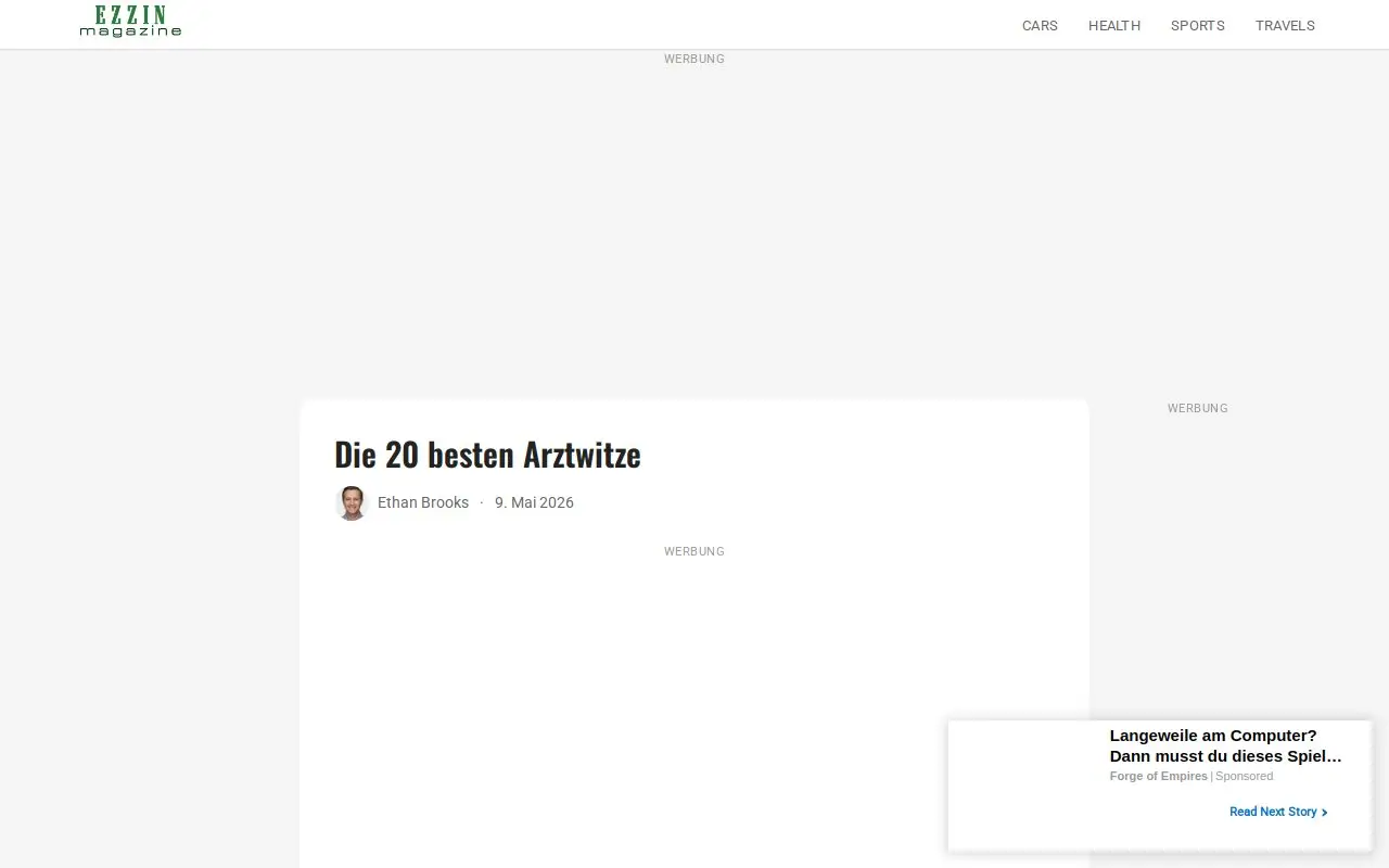 Landing page screenshot