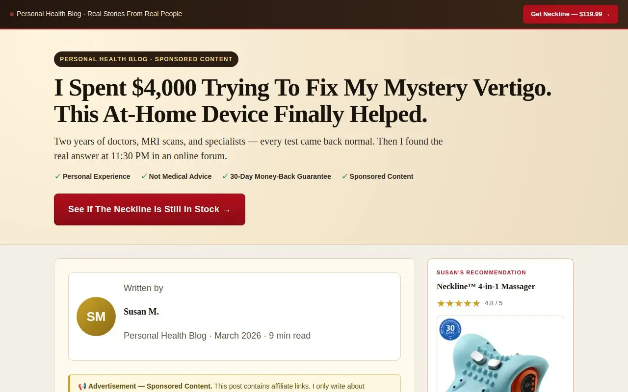 Landing page screenshot