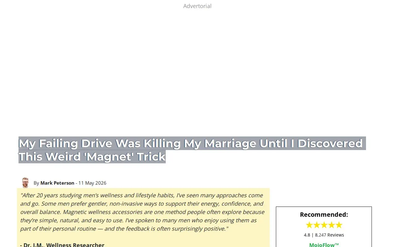 Landing page screenshot