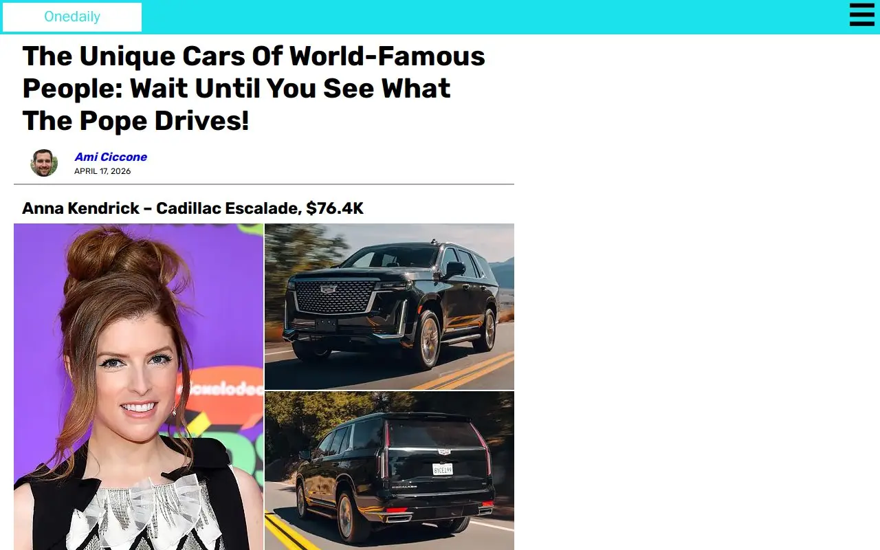 Landing page screenshot