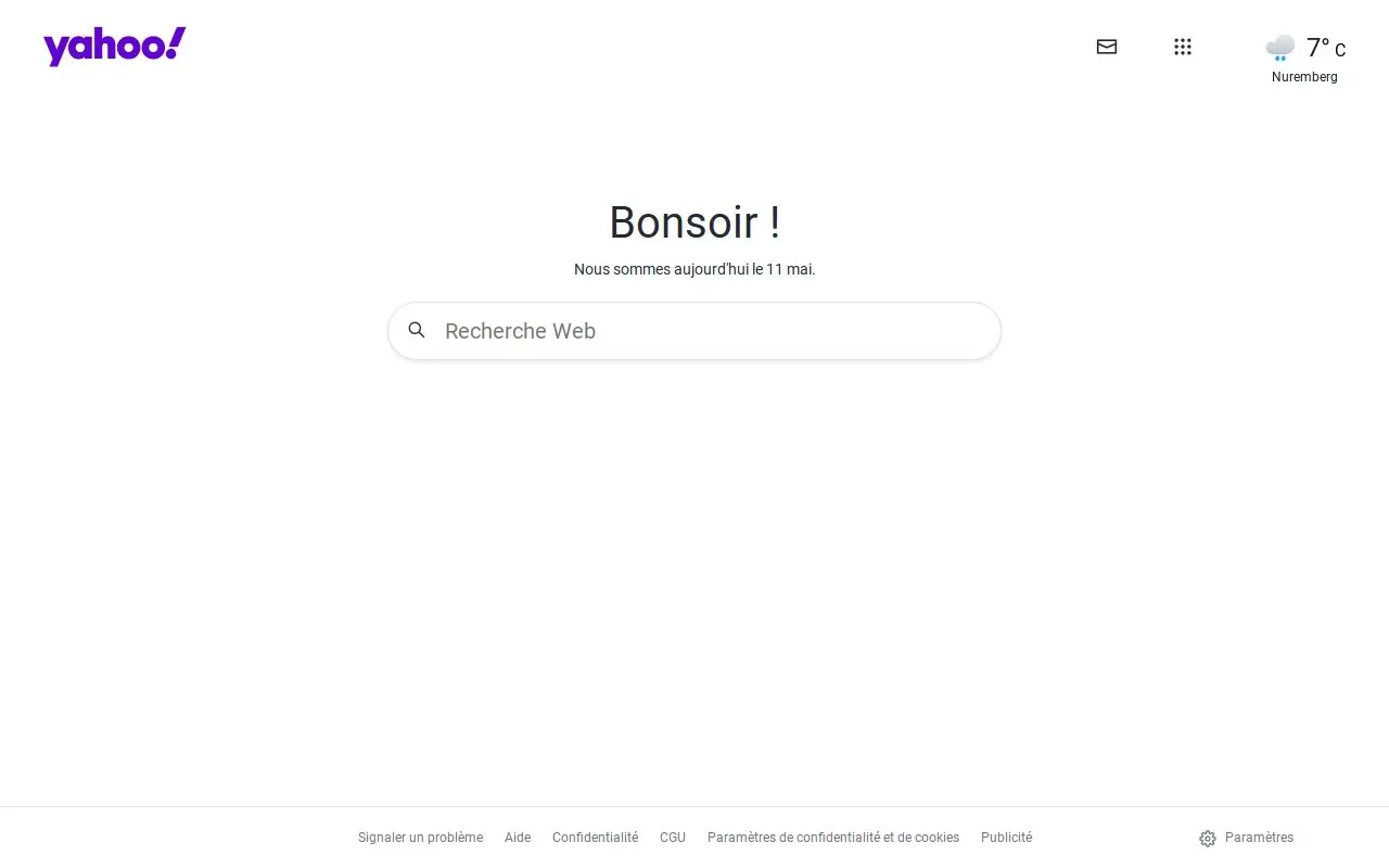 Landing page screenshot