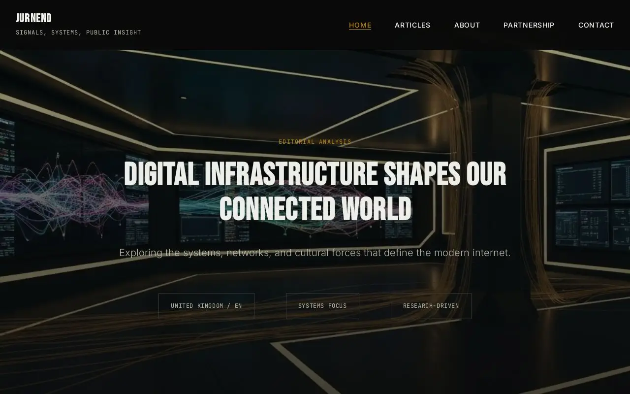 Landing page screenshot