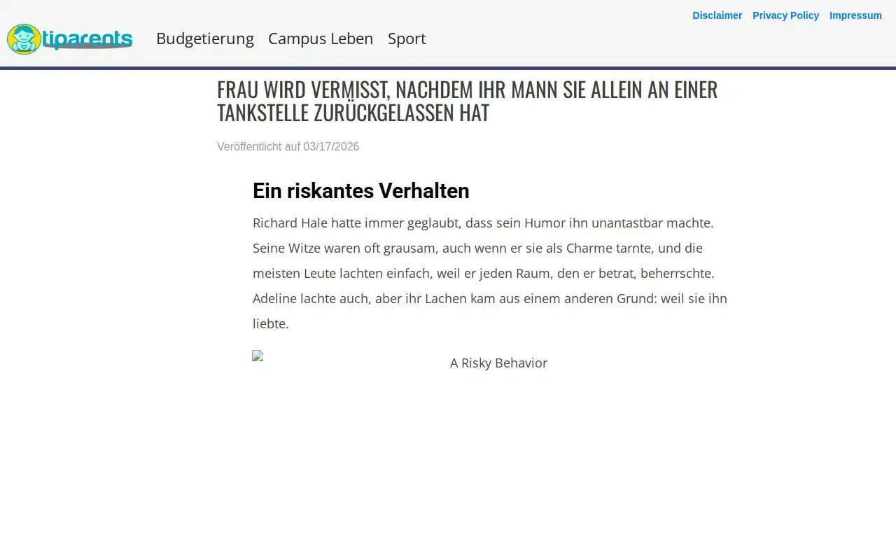 Landing page screenshot