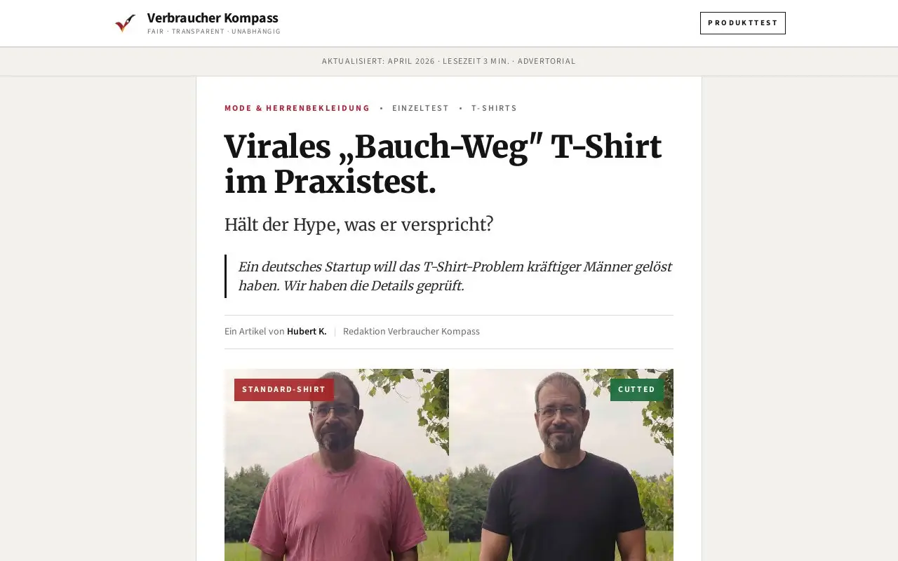 Landing page screenshot