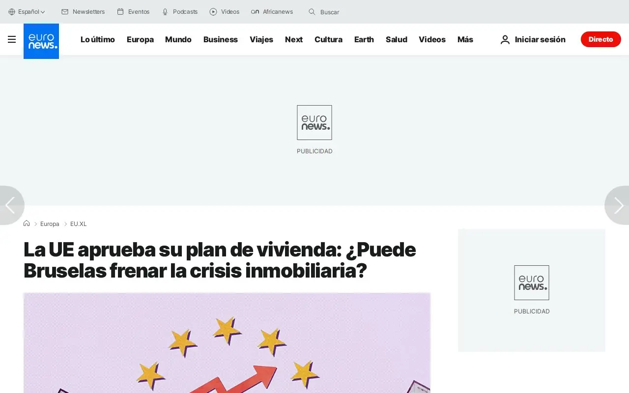 Landing page screenshot