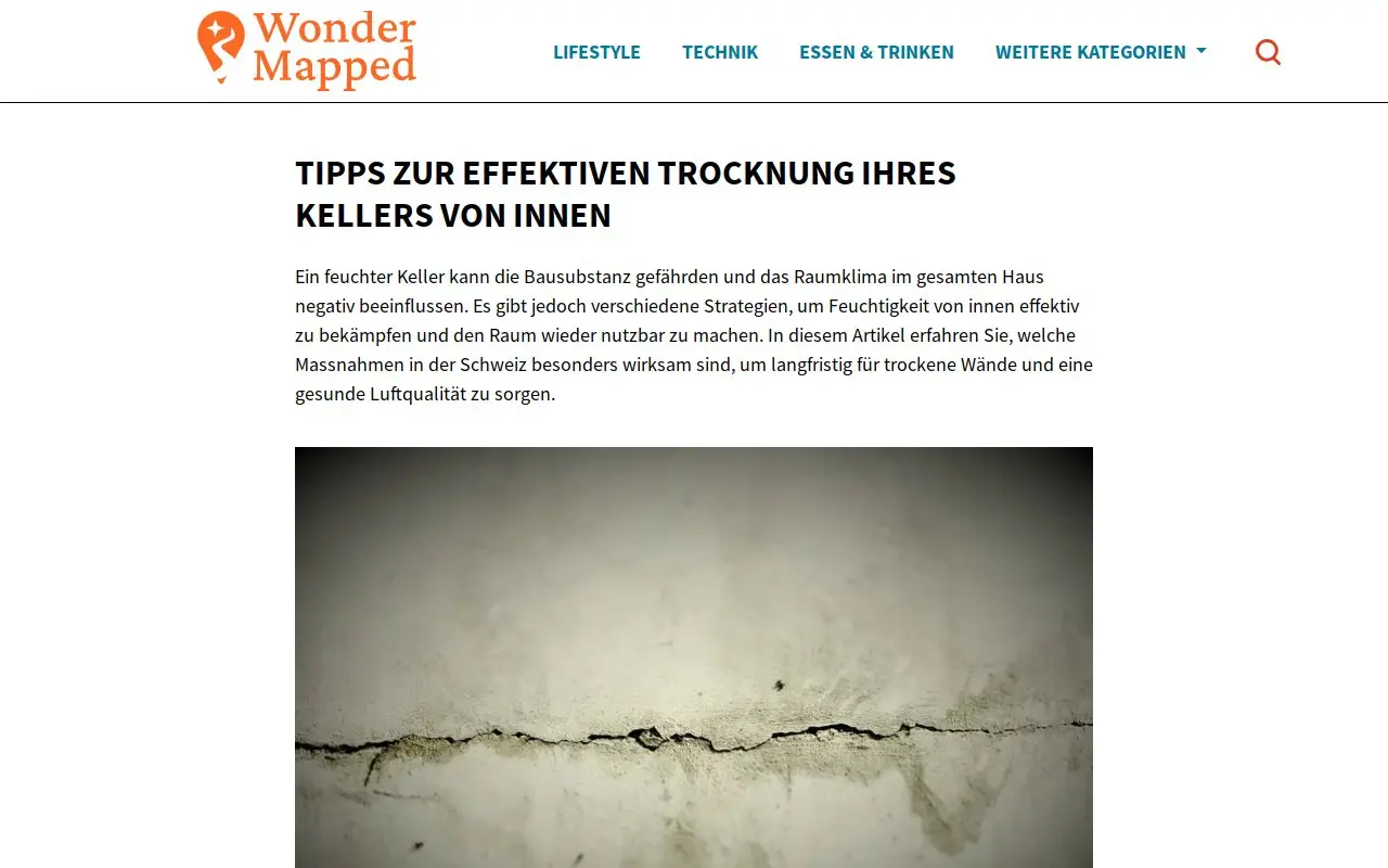 Landing page screenshot