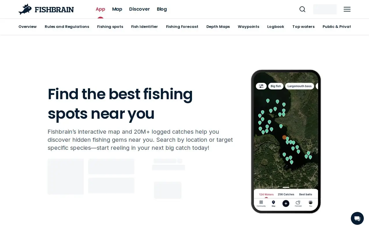 Landing page screenshot
