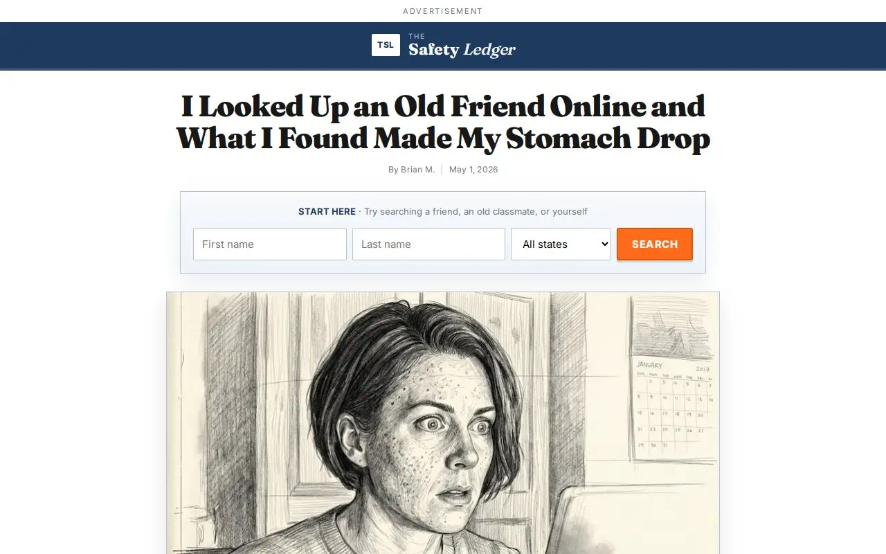 Landing page screenshot