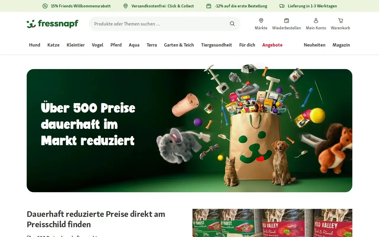 Landing page screenshot