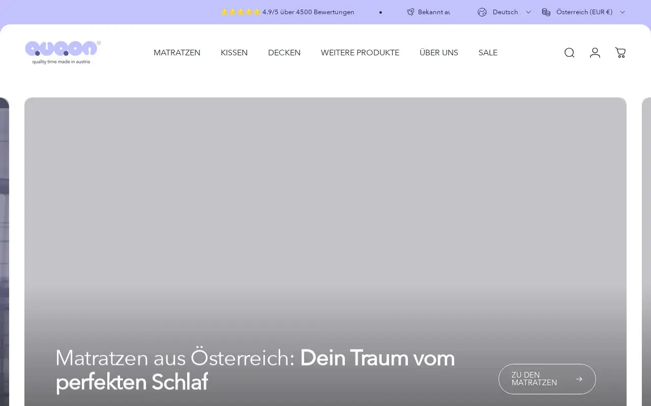 Landing page screenshot