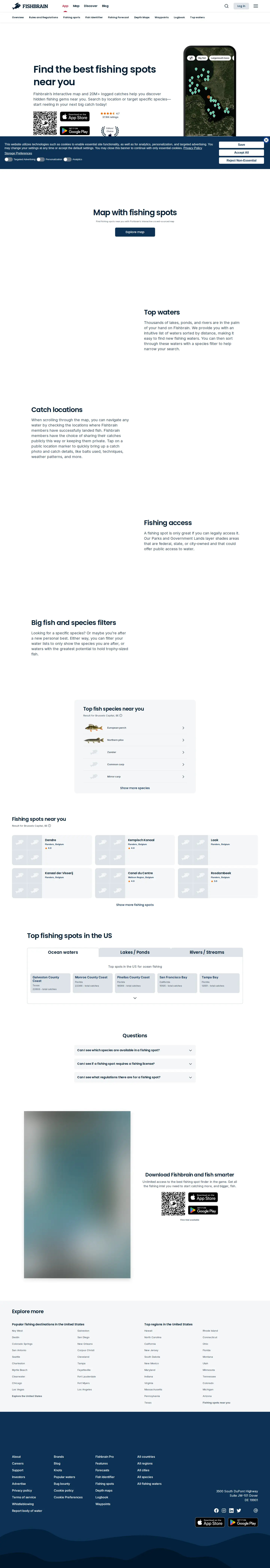 Landing page screenshot
