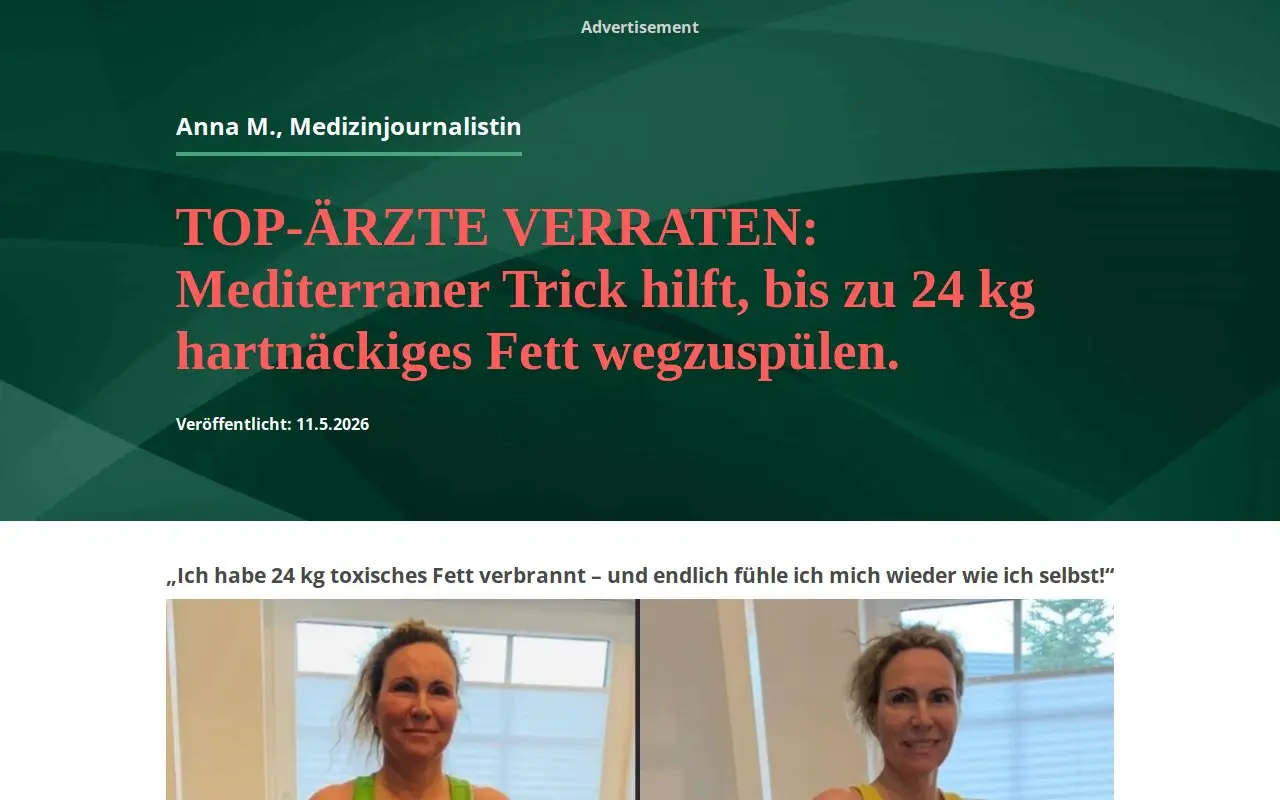 Landing page screenshot