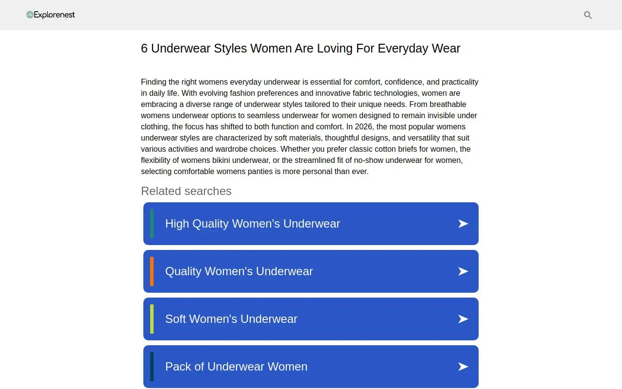 Landing page screenshot