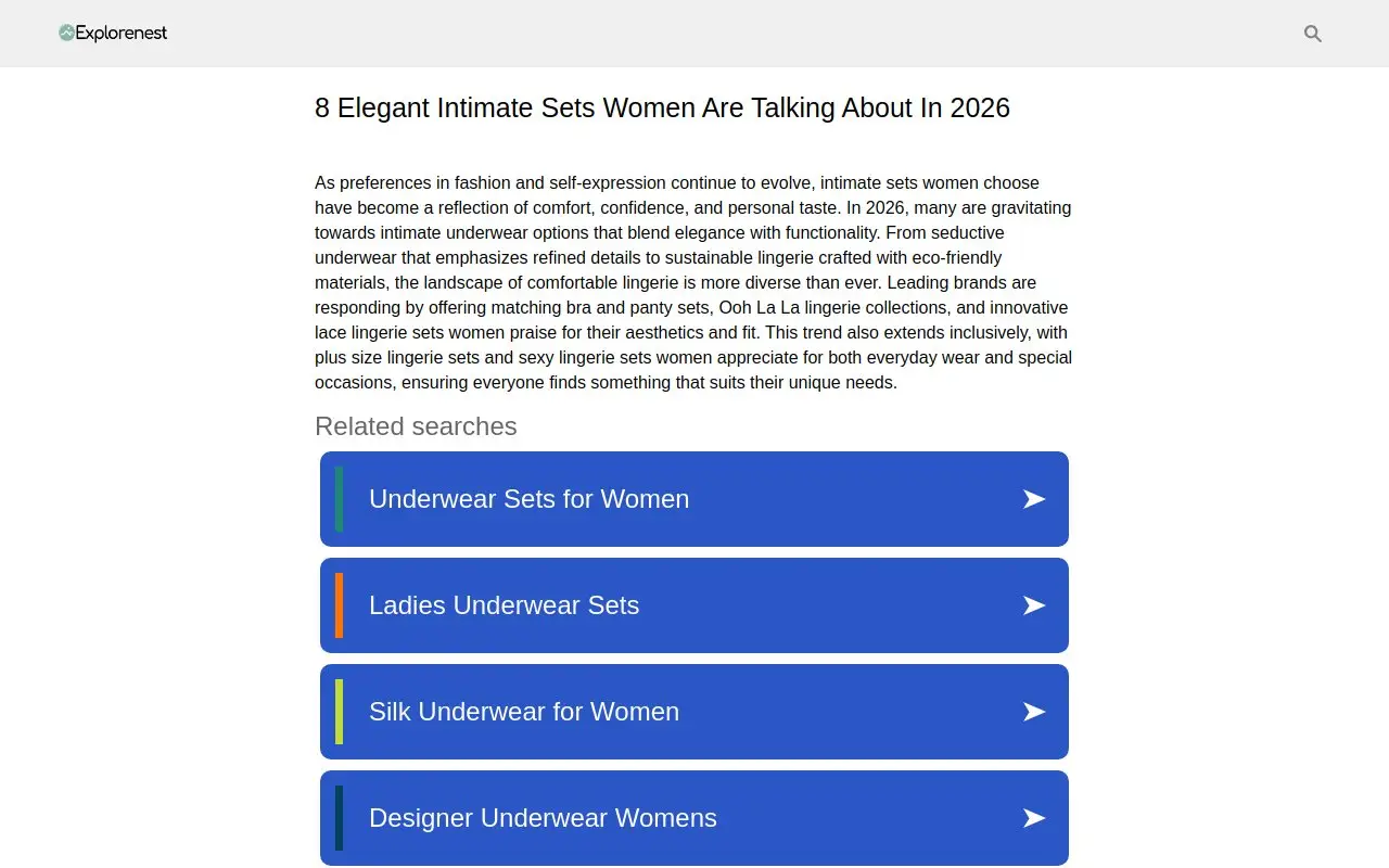 Landing page screenshot