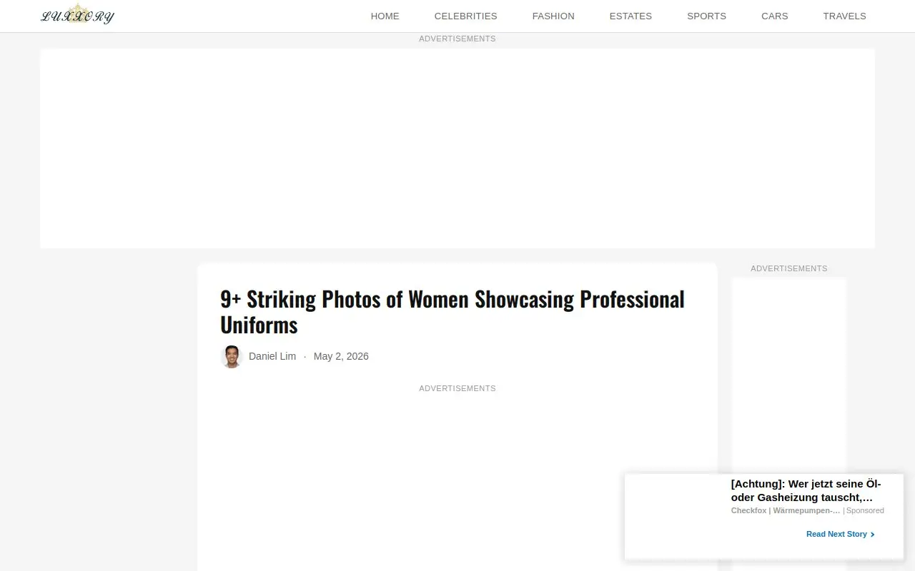 Landing page screenshot