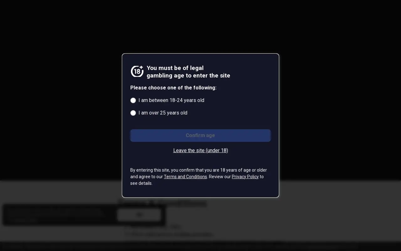 Landing page screenshot