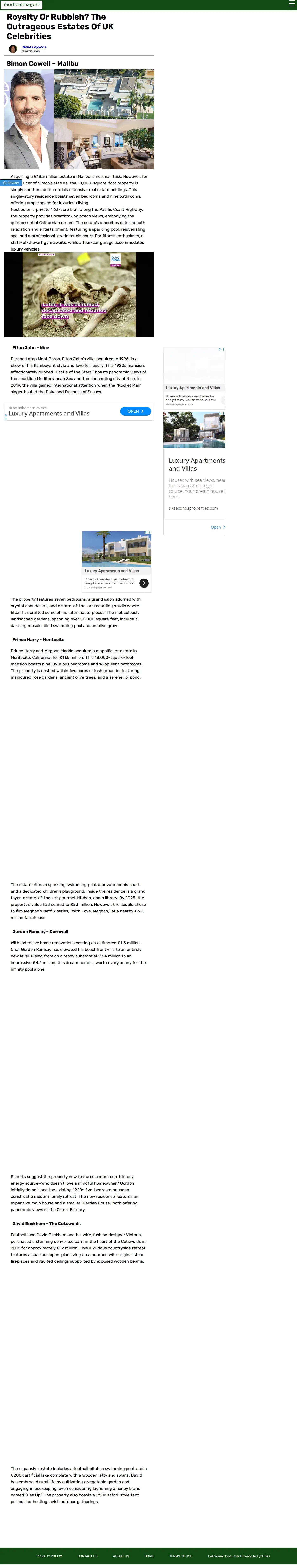 Landing page screenshot