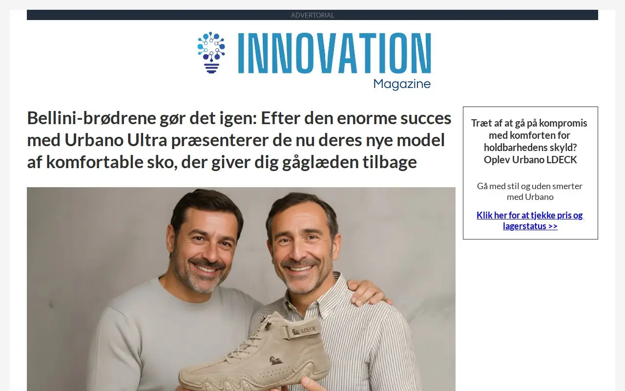 Landing page screenshot