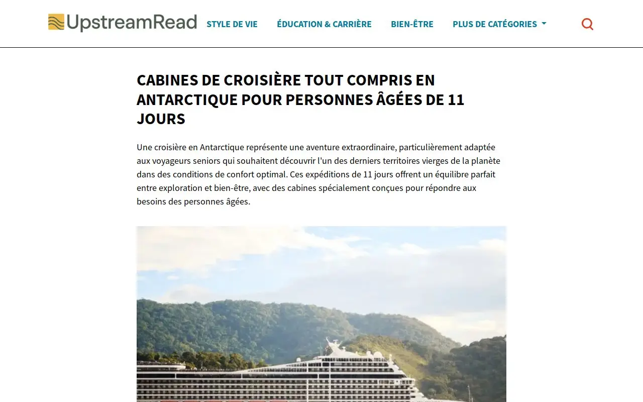 Landing page screenshot