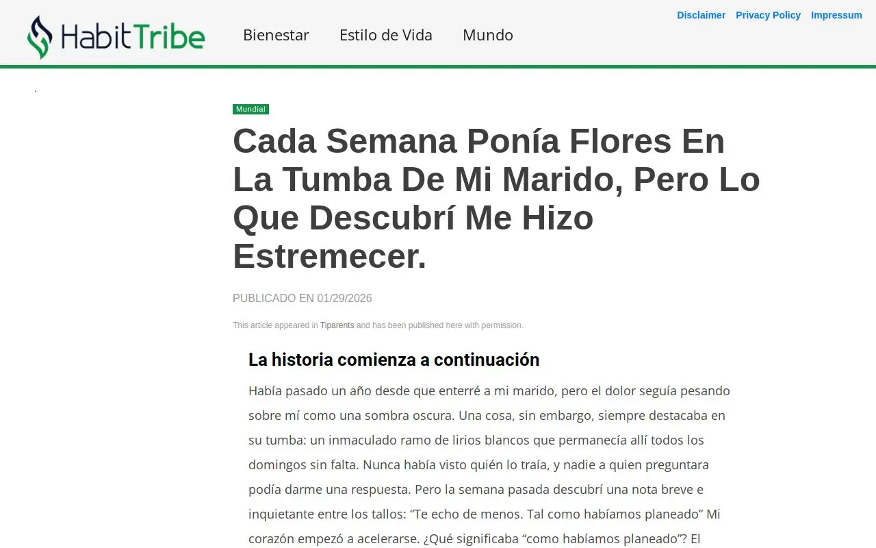 Landing page screenshot