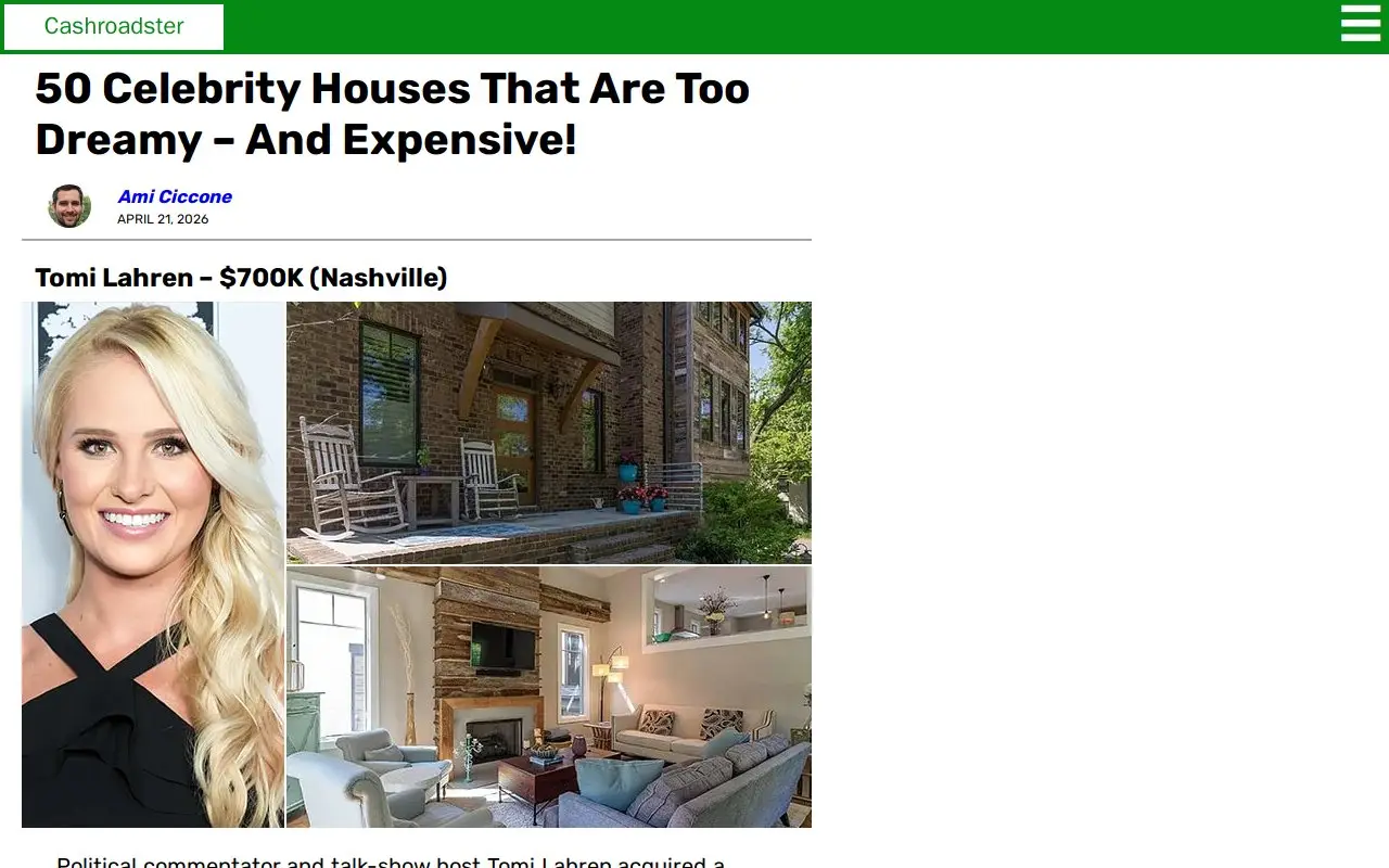 Landing page screenshot