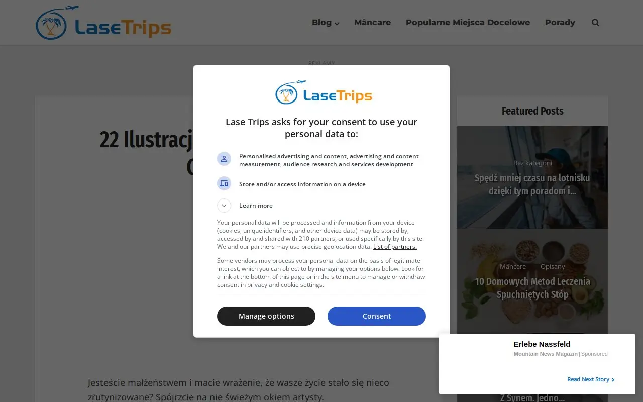 Landing page screenshot