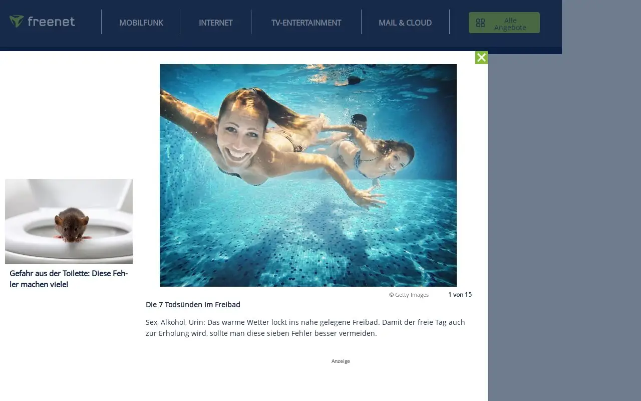 Landing page screenshot