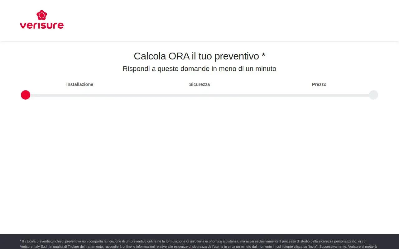 Landing page screenshot