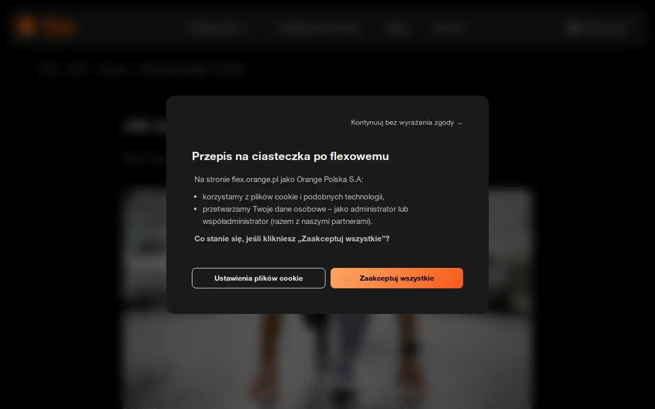 Landing page screenshot